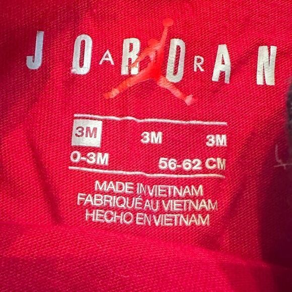 Jordan Baby Onesie 3 Months - Picture 3 of 3